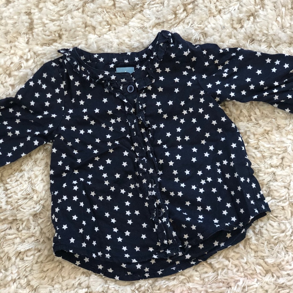 Baby Gap 6-12 month star blouse